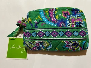 Vera Bradley - kleine Kosmetiktasche - Blue Rhapsody, Emerald Paisley oder Rio - Neu mit Etikett - Bild 1 von 15