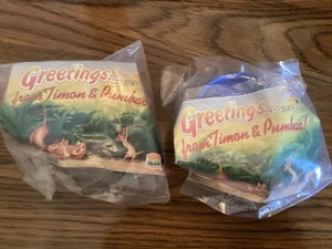 1996 GRUSS AUS TIMON & PUMBAA BURGER KING KÖNIG DER LÖWEN KINDER ESSEN SPIELZEUG - Bild 1 von 3