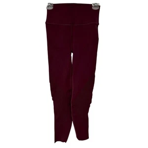 Fabletics Leggings Burgundy High-Waisted Sculpted Activewear Women's Size Large - Picture 1 of 12