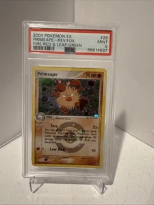 Primeape 28/112 Firered & Leafgreen Reverse Holo PSA Mint 9 - Picture 1 of 2