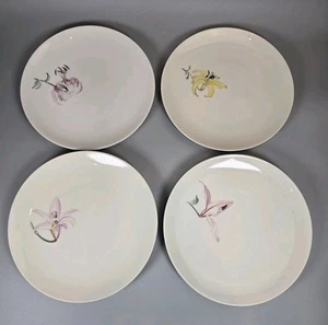SET 4 piatti da portata KPM Berlino dipinti a mano fiori gigli 9 3/4" - Foto 1 di 17