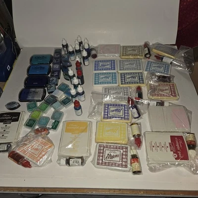 Чернильные прокладки Stampin' Up 18 бутылок для заправки (б/у) лот плюс лоты больше - Изображение 1 из 4