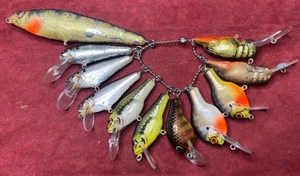 Rare Hart To Find Salesman Sample Ring Of Bagley Lures - Imagen 1 de 15