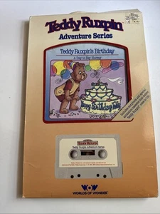 Worlds of Wonder: TEDDY RUXPIN - Cumpleaños de Teddy Ruxpin en caja - Libro y cinta - - Imagen 1 de 2