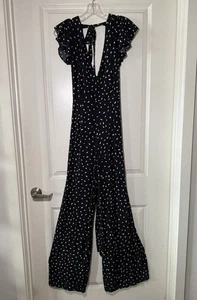 Lulus Romper Size Medium Polka Dot Jumpsuit - Picture 1 of 5