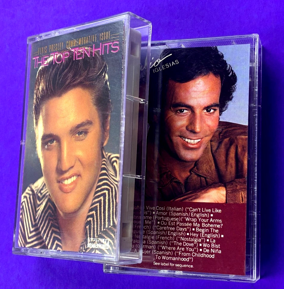 Elvis Top Ten Hits and George Jones Two Vintage Cassettes Nice Condition    CA Foto 1 de 4