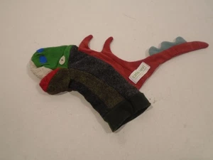Kate & Levi Dragon Hand Puppet made in Canada 12" Eco-Friendly Reclaimed Wool - Picture 1 of 4