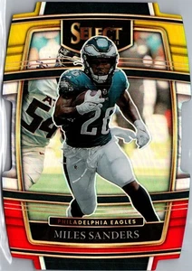 2021 Panini Select #28 Miles Sanders Yellow Red Prizm Die Cut - Bild 1 von 2