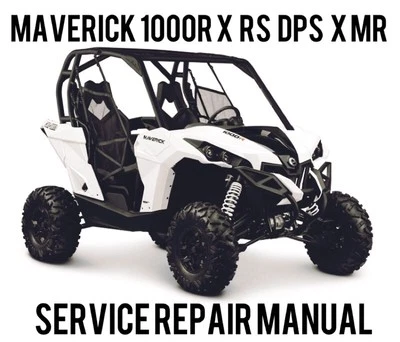 2013 2014 CanAm Maverick 1000R X RS DPS X MR Shop Service Repair Manual CD - Image 1 of 2