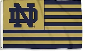 Bandera irlandesa de 3' x 5' de lucha de Notre Dame - rayas - Imagen 1 de 1