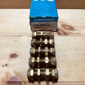 New Imperial Eastman 282-P 1/2" Bulkhead Union Poly-Flo Fittings Lot of 5 - Picture 1 of 6