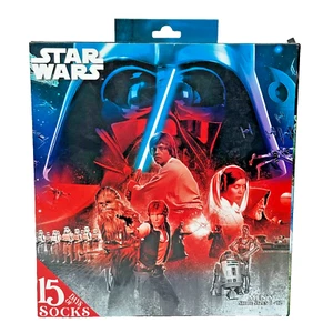 Star Wars 15 Days of Socks Men's Size 6-12 11 Pairs Low Cut 4 Pairs Crew - Picture 1 of 8