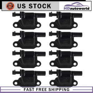 8 Ignition Coil For 14-19 GMC Sierra 1500 6.2L 2015-2018 Chevrolet Tahoe 5.3L V8 - Picture 1 of 9