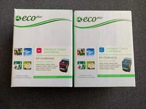 2–ECO Plus Premium Toner Cartridges 1 CYAN& 1 Magenta for use in Lexmark - Picture 1 of 6