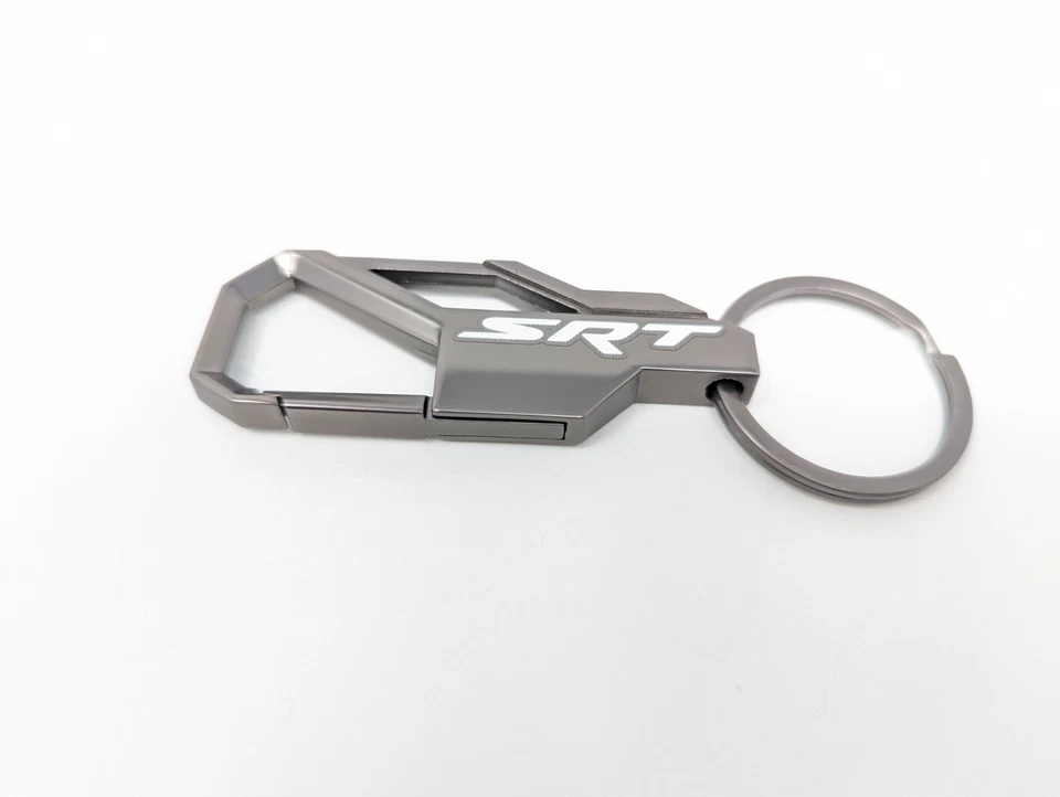 New Limited Mopar Dodge SRT Snap Hook With Metal Ring Keychain NEW - Image 1 of 3