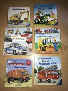 Buchpaket Kleinkinder Bücher Spielen Kind Fahrzeuge Privat 6 X Kids Sound 🎵➕ - Bild 1 von 7