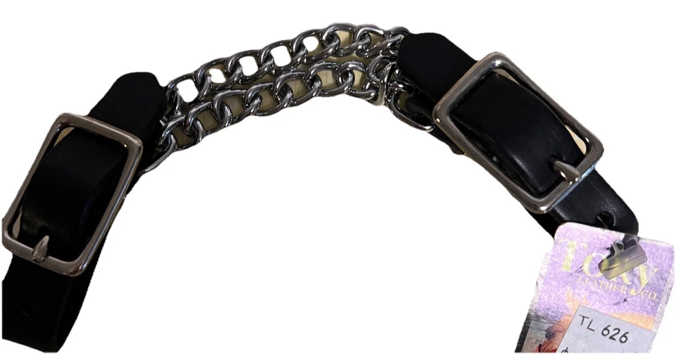 Tory Leather Co. Бордюр с двойной цепью 626B сделано в США - Изображение 1 из 3