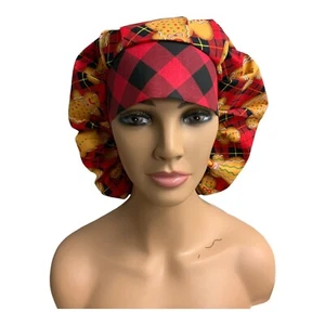 Gingerbread Man, Bouffant, Scrub, Surgical, Bonnet Or Hair Covering Hat - Picture 1 of 2