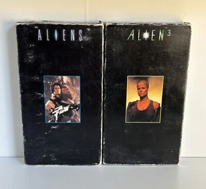 Alien Trilogy VHS Box Set 1993 Fox Video Movie Tapes - Aliens, Alien 3 Only - Picture 1 of 2