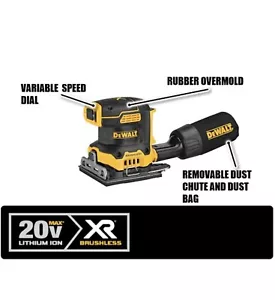 DEWALT DCW200B 20V MAX XR 1/4 Variable Speed Sheet Sander - Picture 1 of 6