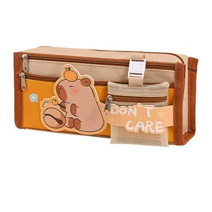 Pencil Case, Capybara Pen Pouch Large Capacity, Stationery Box Pencil Pouch - Picture 1 of 12