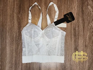 Rago Longline Bra Style 2202 White 36DD - Picture 1 of 2