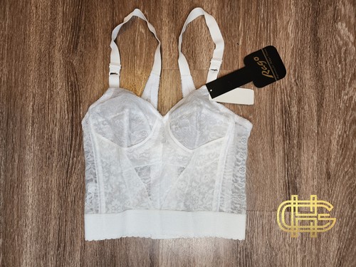 Rago Longline Bra Style 2202 White 36DD | eBay