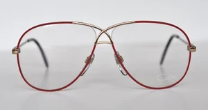 Cazal Vintage Brille - Neu aus altem Lagerbestand - Modell 728 - Farbe 331 - Gold & weinrot - Bild 1 von 3