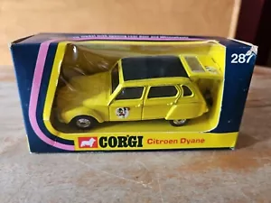 Corgi #287 Whizzwheels Citroen Dyane Yellow Great Britain NEW IN BOX - Picture 1 of 5