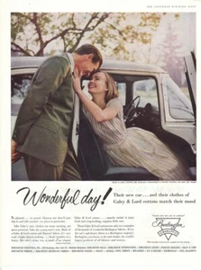 Vintage Werbung Print Werbung Mode Burlington Anzug Galey & Lord Sweet Girl 56 - Bild 1 von 1