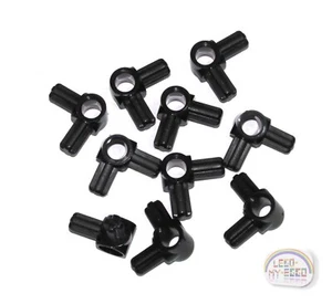LEGO Technic - 10 x eje y pasador conector buje con 2 ejes - negro - nuevo - 10197 - Imagen 1 de 4