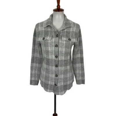 Camisa Chaqueta William Rast Gris A Cuadros Abotonada XS Foto 1 de 4