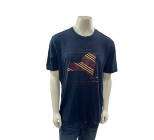 Brooks Brothers Men’s Size XL Short Sleeve Navy Blue Crew Neck New York Tee - Picture 1 of 4