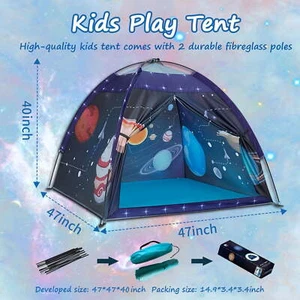 Portable Unisex Kids Space World Play Tents Suitable for indoor and outdoor use - Picture 1 of 6