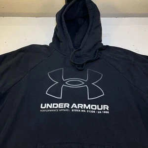 UNDER ARMOUR Active Wear Athletic Gym HOODIE HOODED SWEATSHIRT Sz Mens XL Black - Picture 1 of 4