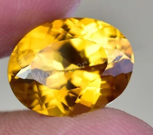 Natural Flawless Topazolite Garnet 8.60 Ct Oval AGL Certified Loose Gemstone - Picture 1 of 7