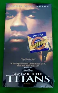 Remember The Titans tape VHS Denzel Washington sealed new watermark - Picture 1 of 5
