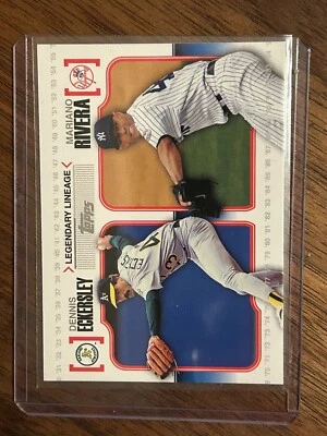 2010 Topps Legendary Lineage #LL26 Dennis Eckersley/Mariano Rivera - Image 1 of 2