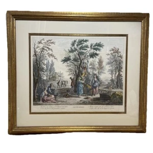 Bartolozzi 19th Century Zocchi Hand Colored Engraving September Months of Year - Picture 1 of 22
