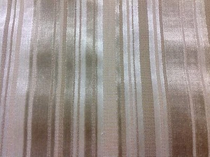 Brunschwig & Fils Fabric- Lavinia Silk Velvet Stripe/Beige 1.05 yd BR-89765.068 - Picture 1 of 2