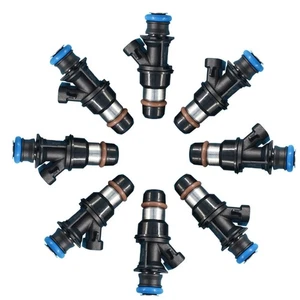 8 Pcs Fuel Injectors For Chevy GMC Cadillac 4.8L 5.3L 6.0L 1999 2000-07 25317628 - Foto 1 di 6