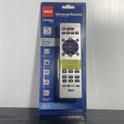 RCA Universal Remote Platinum Pro Remote Control 5 Devices RCRPSTO5SE Open Box - Image 1 of 4