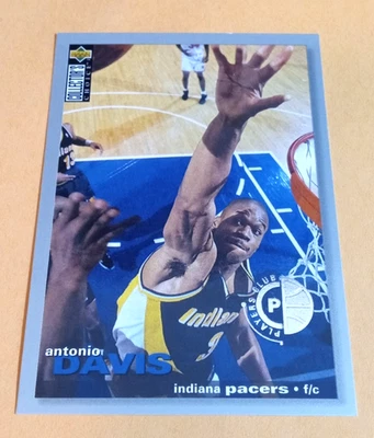 1995-96 Upper Deck Collector's Choice Player's Club Antonio Davis #218 - Pacers - Image 1 of 2