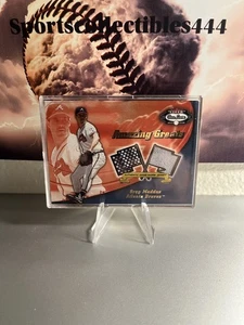 Greg Maddux 2002 Fleer Box Score Amazing Greats Game Used Jersey Atlanta Braves - Picture 1 of 1