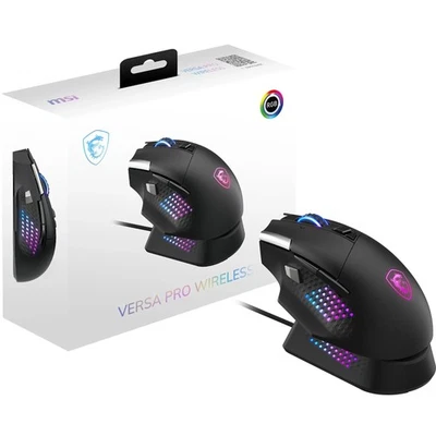 MSI VERSA PRO WIRELESS Gaming Mouse - 26000 DPI Optical Sensor, 1000Hz polling r - Image 1 of 4