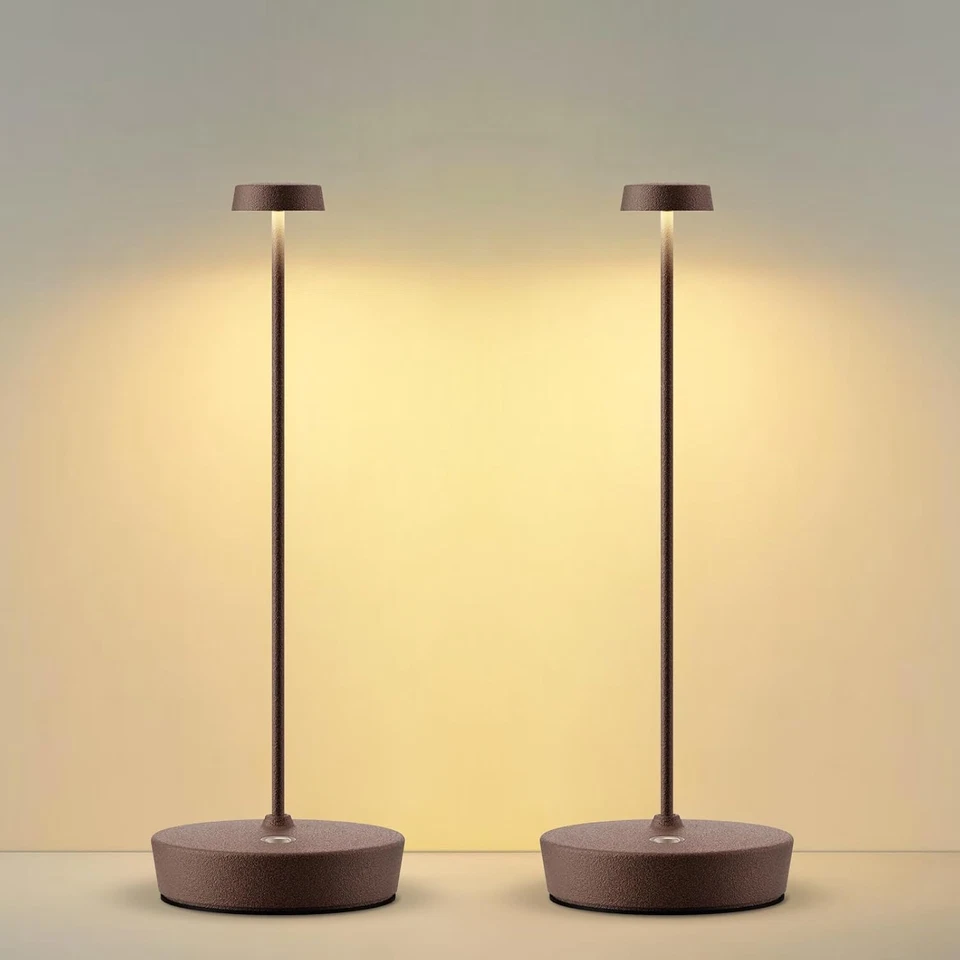 2 Pack Cordless LED Table Lamps Rechargeable Dimmable Touch Control Indoor Outdo - Image 1 of 4