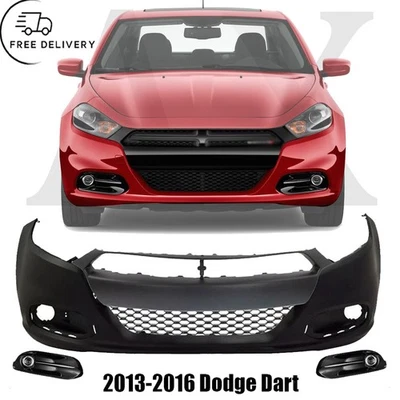 Kit de cubierta de parachoques delantero fascia y faros antiniebla para Dodge Dart 2013-2016 Foto 1 de 4