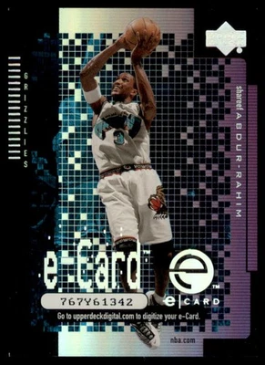 2000-01 Upper Deck e-Card 1 #EC4 Shareef Abdur-Rahim Grizzlies - Image 1 of 2