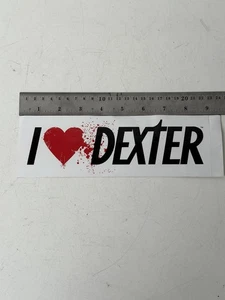 I Heart Love Dexter Showtime TV Series Bumper Sticker Season 2 Promo - Picture 1 of 6