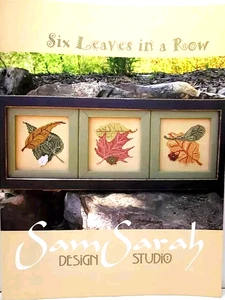 Sam Sarah SIX LEAVES IN A ROW Cross Stitch Chart #8977 - Picture 1 of 4
